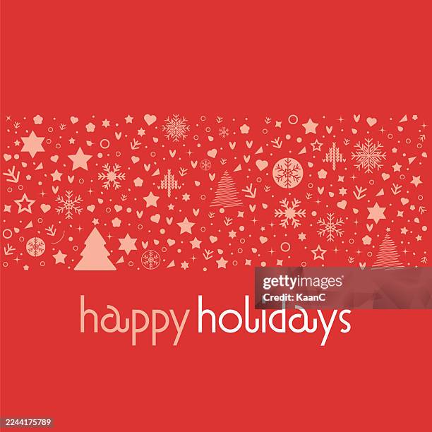happy holidays lettering vector stock illustration. holiday lettering vector illustration. stock illustration - happy holidays around the world stock illustrations