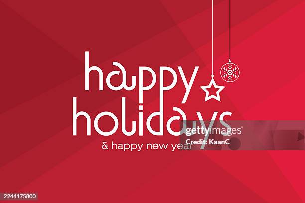 happy holidays lettering vector stock illustration. holiday lettering vector illustration. stock illustration - happy holidays around the world stock illustrations