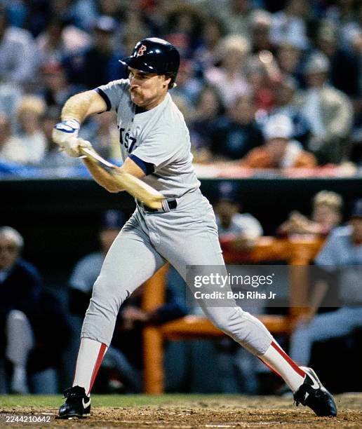 Boston Red Sox Infielder Wade Boggs during American League Playoff Series against California Angels, October 11, 1986 in Anaheim, California.