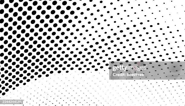 perspective monochrome half tone dot texture cover background - data stream dots stock illustrations
