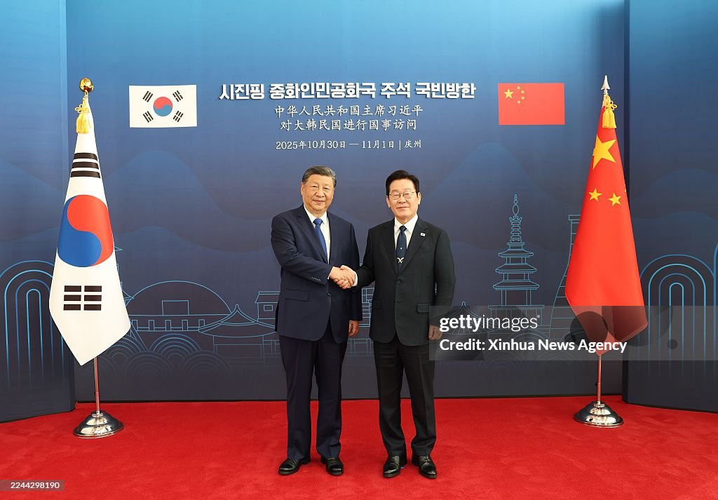 SOUTH KOREA-GYEONGJU-CHINA-XI JINPING-LEE JAE-MYUNG-TALKS