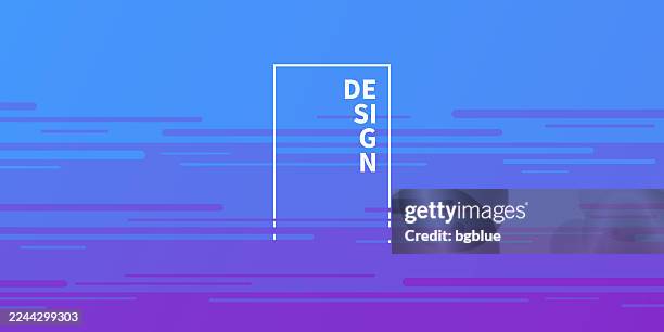 abstract design with horizontal lines and blue gradient - trendy background - sunset timelapse stock illustrations