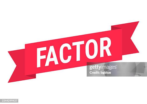 factor - red banner on white background - factory worker white background stock illustrations