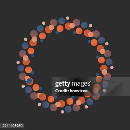 Half tone dots ring texture icon pattern Half tone dots ring texture icon pattern