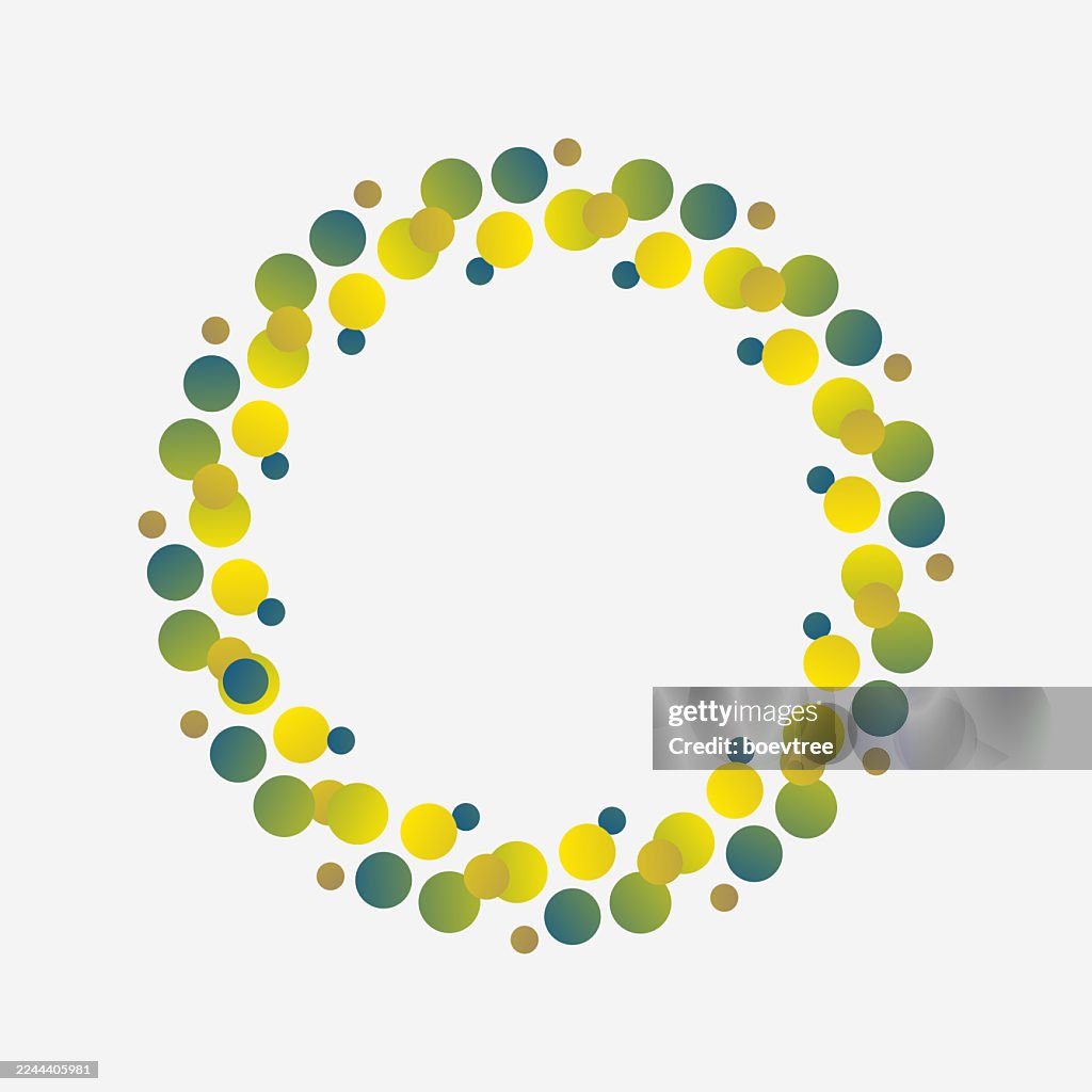 Half tone dots ring texture icon pattern