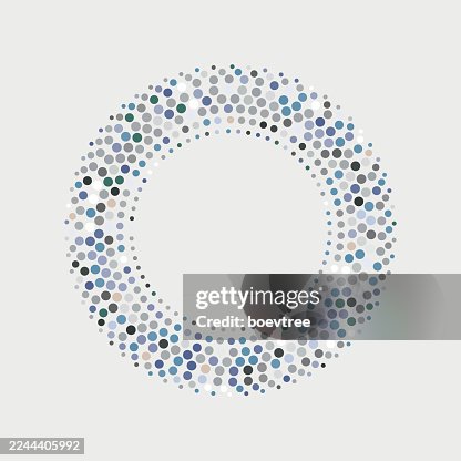 Half tone dots ring texture icon pattern Half tone dots ring texture icon pattern