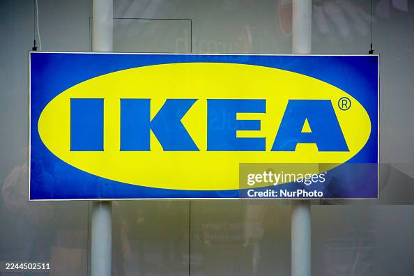 The Logo Of An IKEA Store The Logo Of An IKEA Store