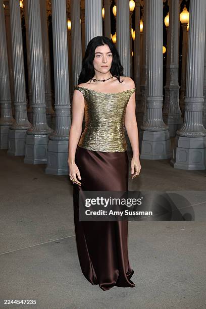 Lorde attends the 2025 LACMA Art+Film Gala, Presented By Gucci at Los Angeles County Museum of Art on November 01, 2025 in Los Angeles, California.