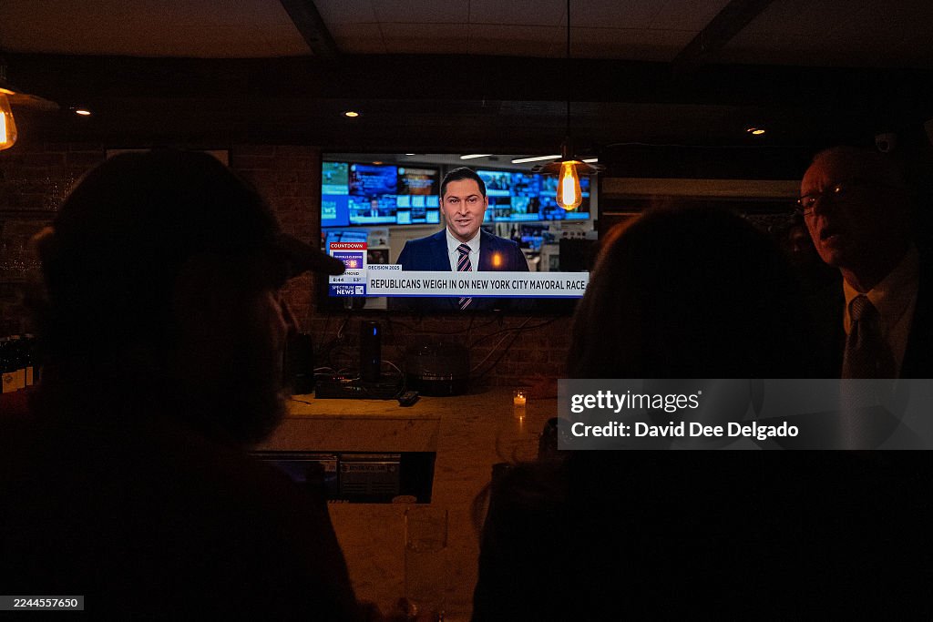 Republican Mayoral Candidate Curtis Sliwa Holds His Election Night Party In New York City