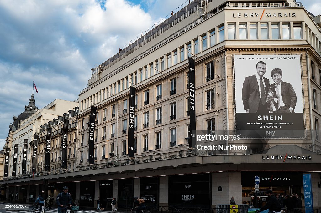Opening Day Of A Shein Store In Paris