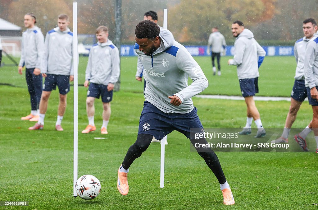 Rangers FC Training Session And Press Conference - UEFA Europa League 2025/26 League Phase MD4