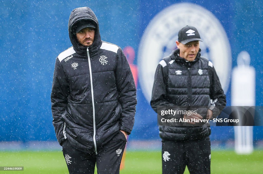 Rangers FC Training Session And Press Conference - UEFA Europa League 2025/26 League Phase MD4