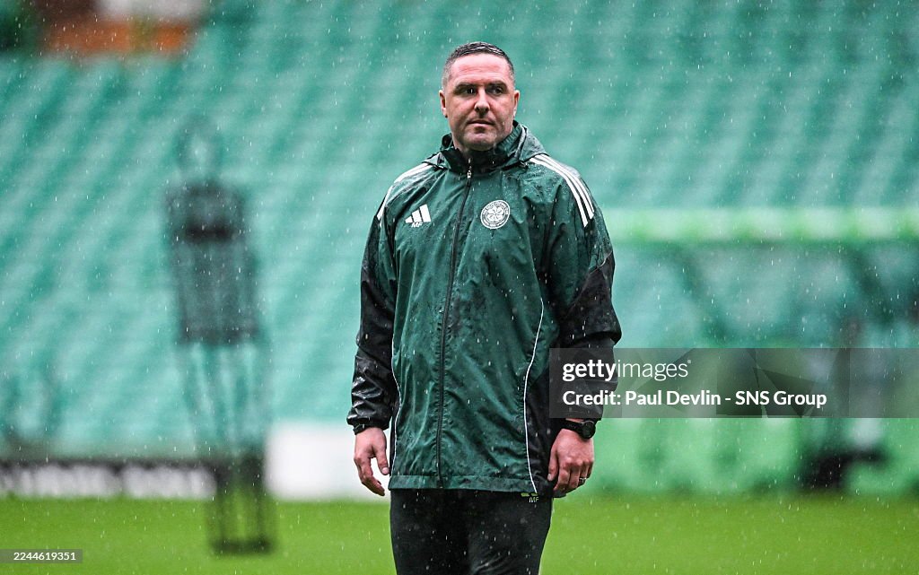 Celtic FC Training Session And Press Conference - UEFA Europa League 2025/26 League Phase MD4