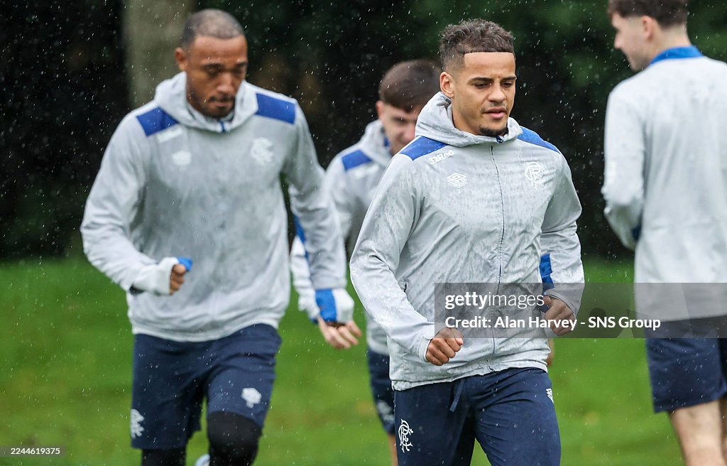 Rangers FC Training Session And Press Conference - UEFA Europa League 2025/26 League Phase MD4