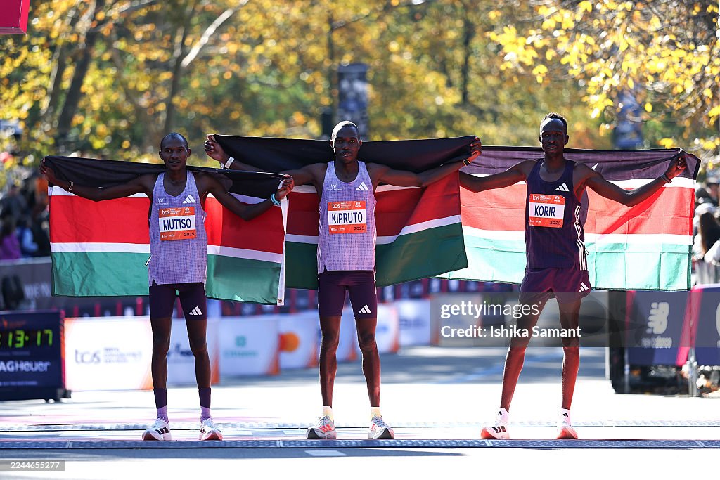 Alex Mutiso Alexander Mutiso of Kenya, Benson Kipruto of Kenya and Albert Korir ...