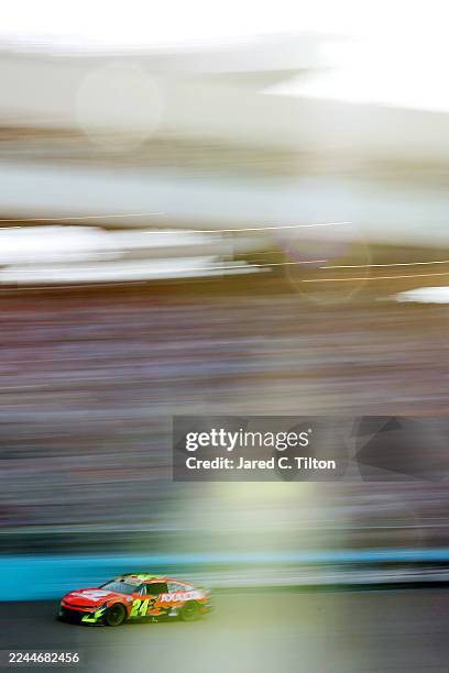 William Byron, driver of the Axalta Chevrolet, drives during the NASCAR Cup Series Championship at Phoenix Raceway on November 02, 2025 in Avondale,...