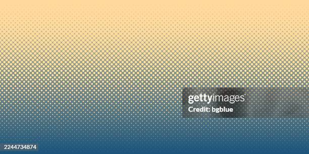 stockillustraties, clipart, cartoons en iconen met halftone background with blue gradient - trendy design - vervagen