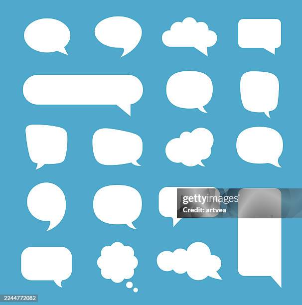 stockillustraties, clipart, cartoons en iconen met speech bubbles concept - tekstballon