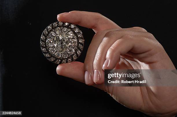 Historically Important and Highly Significant Diamond Brooch/Pendant, an old mine-cut diamond brooch or pendant, owned by Emperor Napoleon I circa...