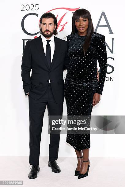 Andrea Preti and Venus Williams attend the 2025 CFDA Awards at The American Museum of Natural History on November 03, 2025 in New York City.