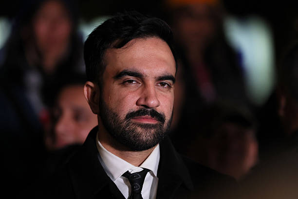 New York Mayoral Candidate Zohran Mamdani attends a campaign event at Dutch Kills Playground on November 03, 2025 in the Astoria neighborhood of the...