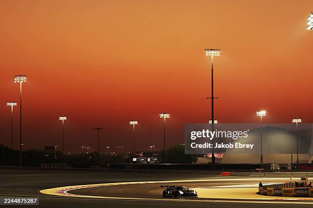 The Iron Lynx Mercedes-AMG LMGT3 of Martin Berry, Lin Hodenius and Maxime Martin driving at Bahrain International Circuit during the 8 Hours of...