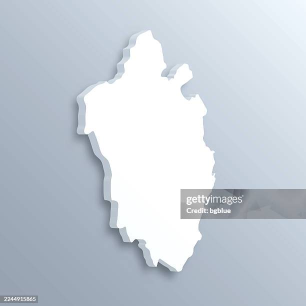 chandigarh 3d map on gray background - chandigarh stock illustrations