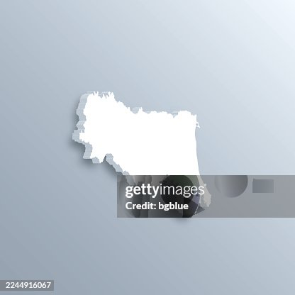 Emilia-Romagna 3D map on gray background Emilia-Romagna 3D map on gray background