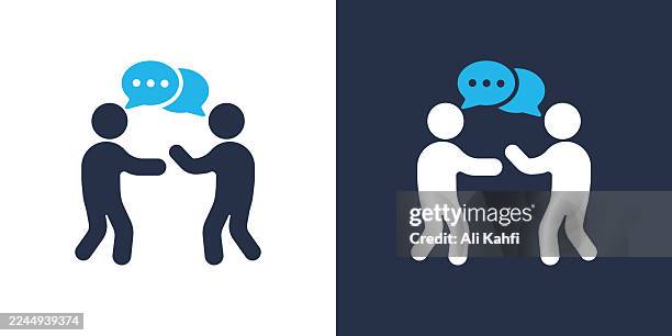 debate glyph solid icon. solid icon that can be applied anywhere, simple, pixel perfect and modern style. - delay icon stock illustrations