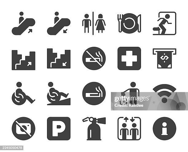 public navigation sign - icons - no photographs sign stock illustrations