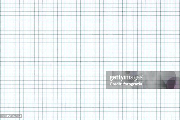 squared graph paper background - grelha imagens e fotografias de stock
