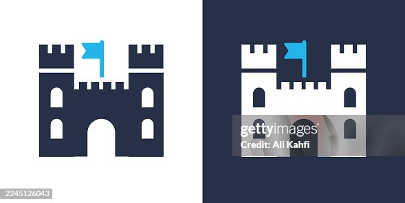Castle glyph solid icon. Solid icon that can be applied anywhere, simple, pixel perfect and modern style. Castle glyph solid icon. Solid icon that can be applied anywhere, simple, pixel perfect and modern style.