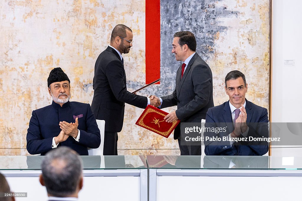 The Prime Minister Hosts The Sultan Of Oman During His State Visit To Spain