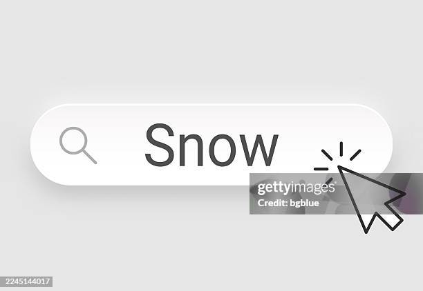 snow - search bar with cursor on blank background - ski bar stock illustrations