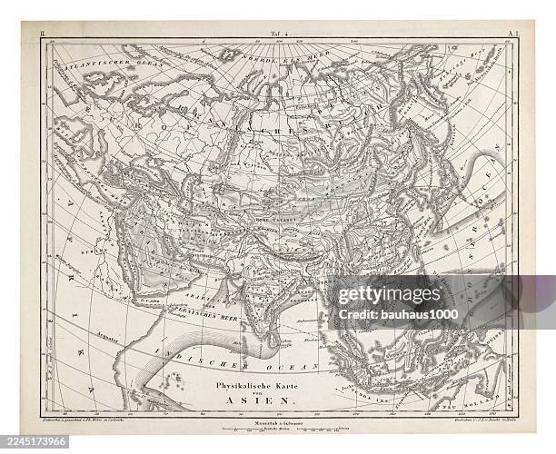 asia engraving antique illustration, published 1851 - philippine map drawing stock illustrations