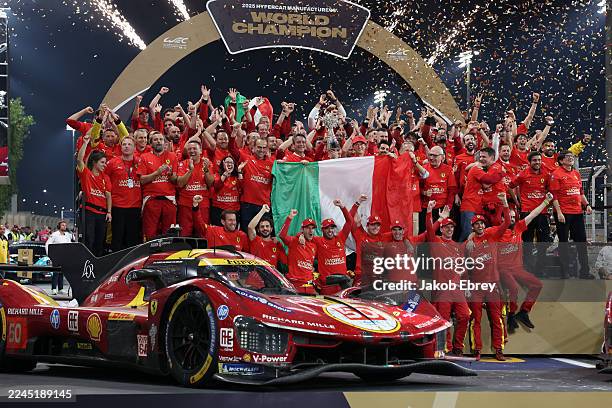 The Ferrari AF Corse Ferrari 499P Hypercar of Antonio Fuoco, Miguel Molina and Nicklas Nielsen and The FERRARI AF CORSE Ferrari 499P Hypercar of...