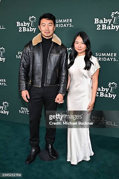 Simu Liu and Allison Hsu at the 2025 Baby2Baby Gala on November 08, 2025 in Los Angeles, California.