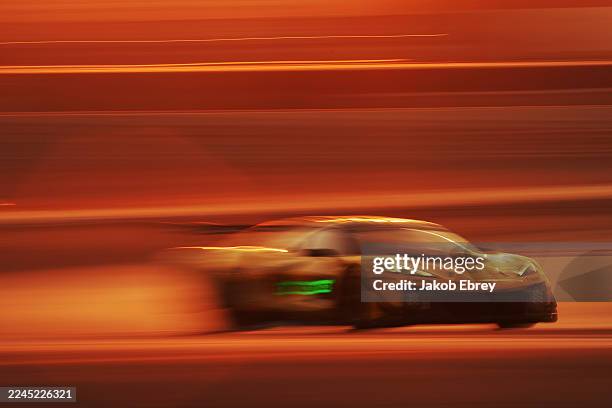 The TF Sport Corvette Z06 LMGT3.R of Ben Keating, Jonny Edgar and Daniel Juncadella driving at Bahrain International Circuit during the 8 Hours of...