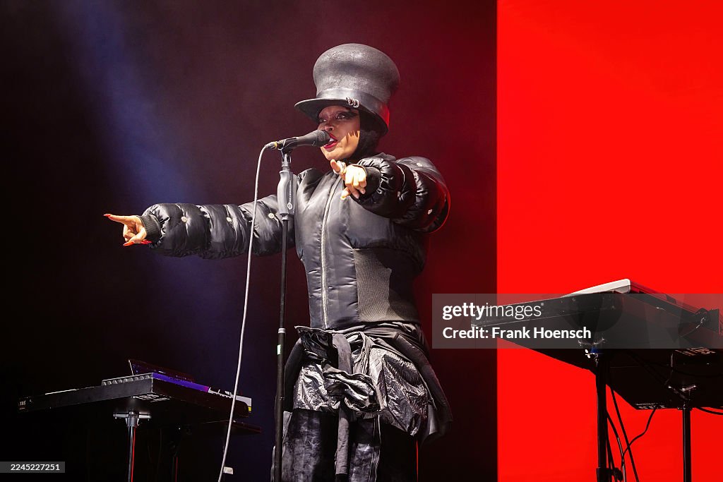 Badu Singer American singer Erykah Badu performs live on stage during a concert ...