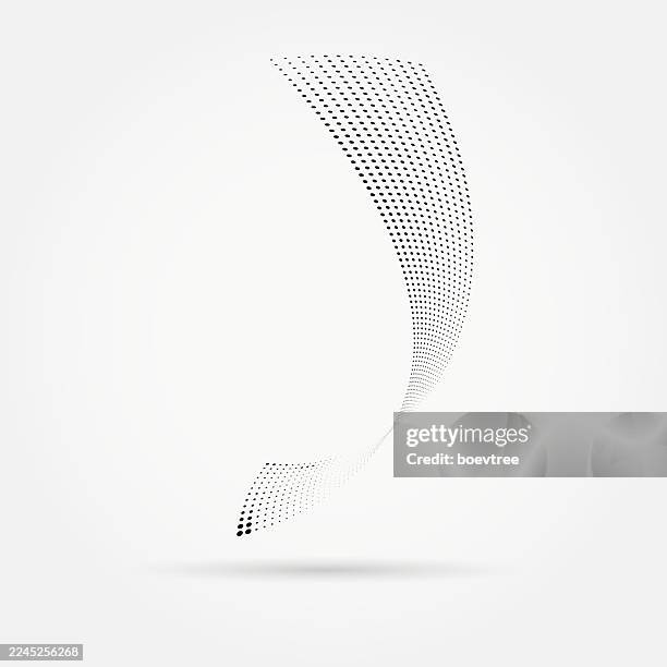 abstract monochrome half tone dots texture pattern design symbol - dot wave logo stock illustrations