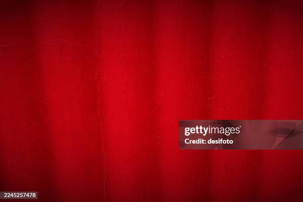 plain blank empty folded striped pleated curtain or tin textured wrapping paper rough rustic horizontal bright vibrant red maroon vector background - solid color wrapping paper stock illustrations