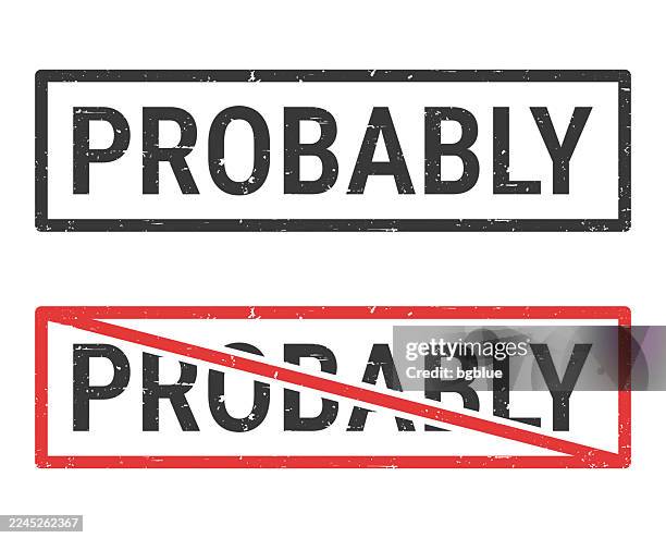 probably - rubber stamps with crossed out stamp on white background - possible stock illustrations