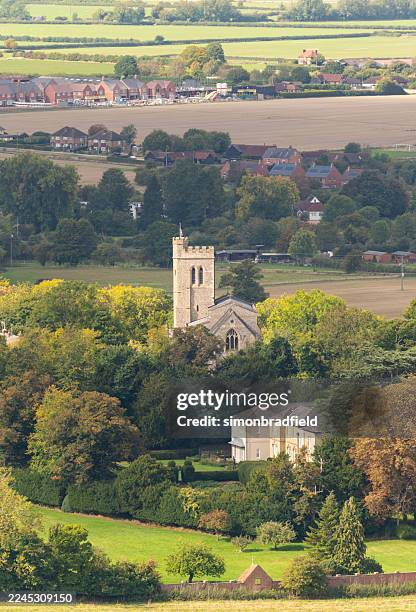 ellesborough church in the chiltern hills - buckinghamshire stock pictures, royalty-free photos & images