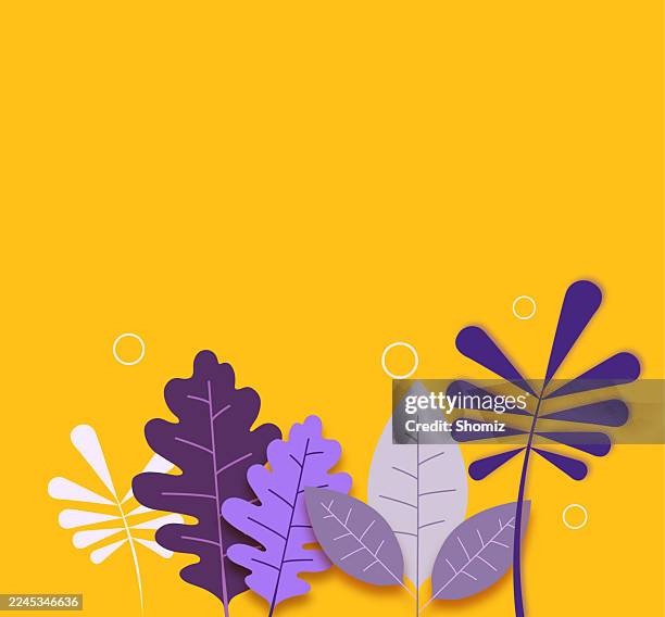 autumn fall leaf background - aspen leaf stock illustrations