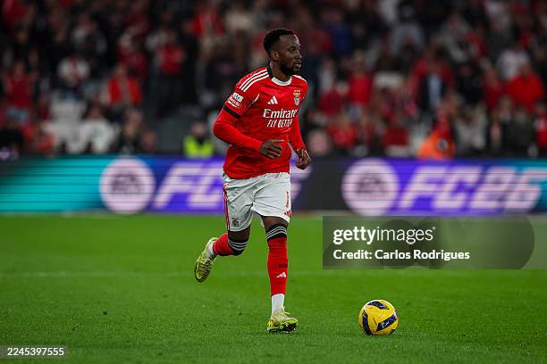Dodi Lukebakio of SL Benfica during the Primeira Liga match between SL Benfica and Casa Pia AC at Estadio da Luz on November 9, 2025 in Lisbon,...