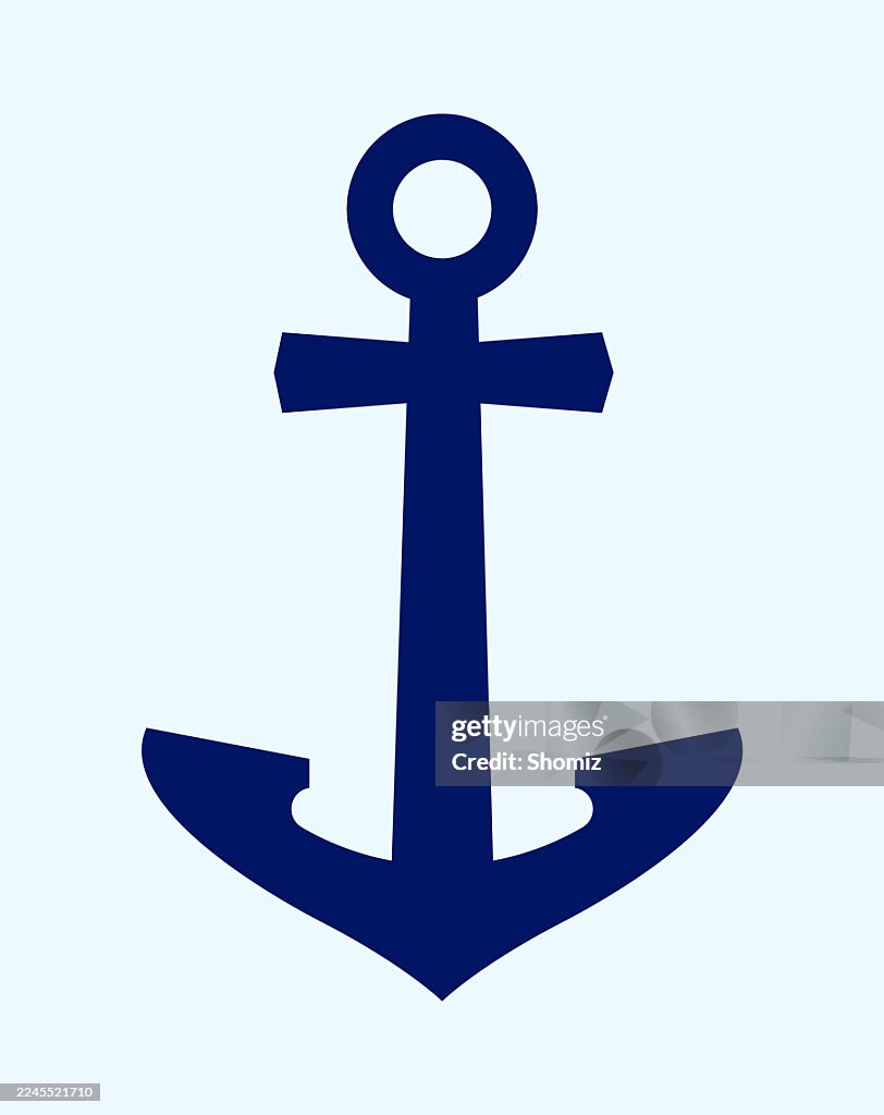 Ancor icon isolated on white background