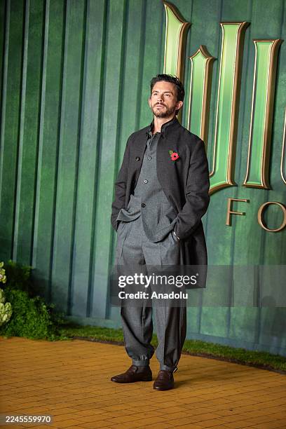 Jonathan Bailey attends the 'Wicked: For Good' European Premiere at Cineworld London Leicester Square in London, United Kingdom on November 10, 2025.
