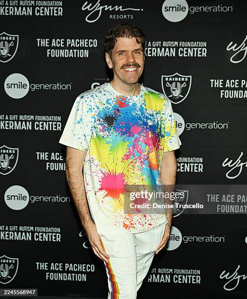 Perez Hilton arrives at the 15th Annual Grant A Gift Autism Foundation fundraiser gala at Allegiant Stadium on October 30, 2025 in Las Vegas, Nevada...