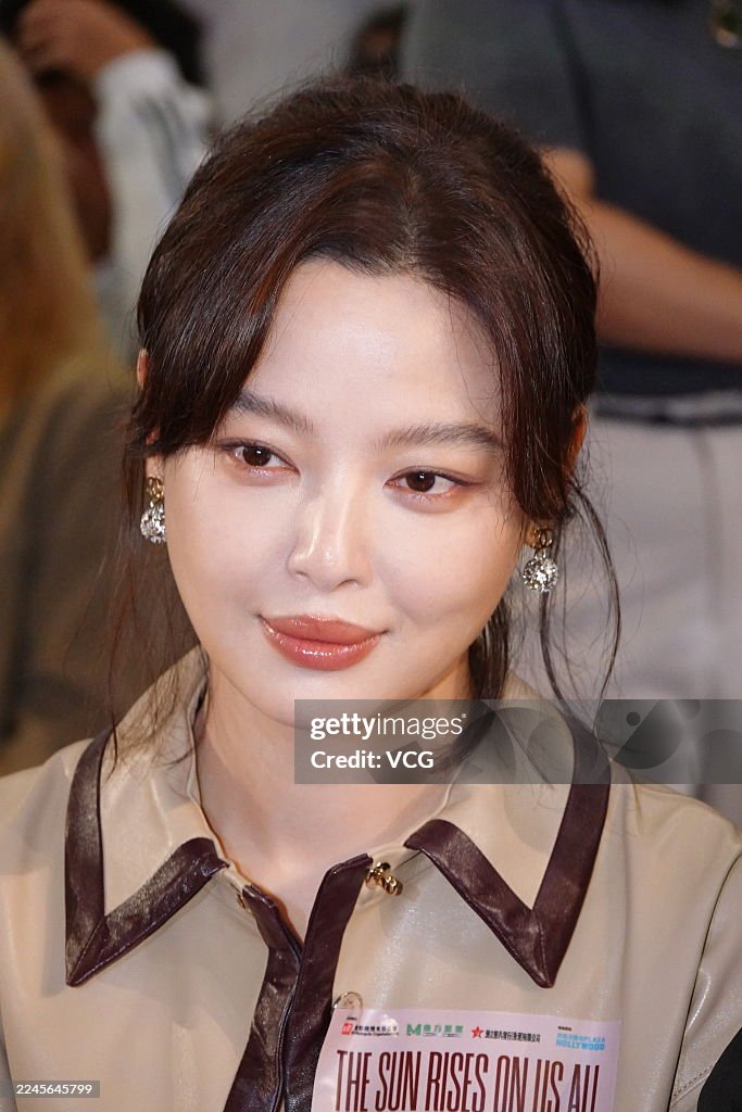 Un Rises Actress Xin Zhilei attends the premiere of film