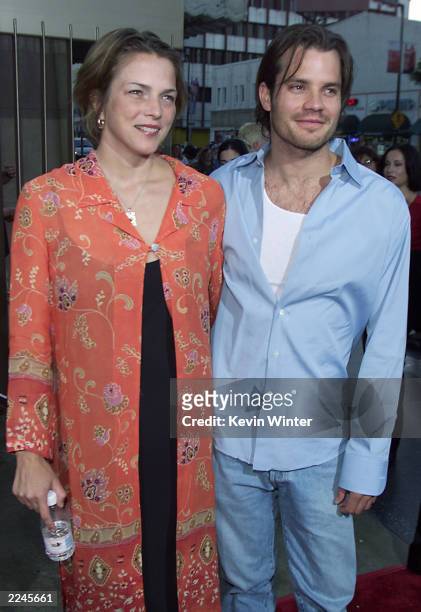 Tim Olyphant and wife Alexis at the premiere of 'The Broken Hearts Club' in Los Angeles, Ca. On 7/17/2000.Photo: Kevin Winter/ImageDirect